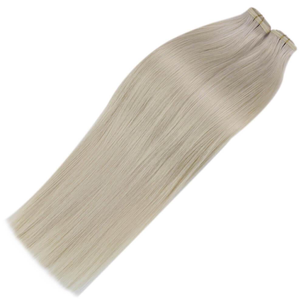 flat track weave extensions virgin hair extensions