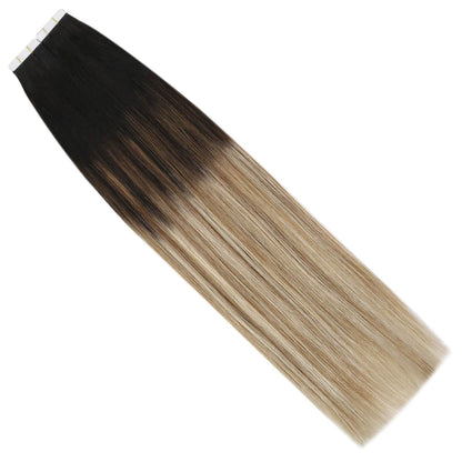 Colored Hair Extensions 50g 20pcs 20inch Ombre Tape in Human Hair