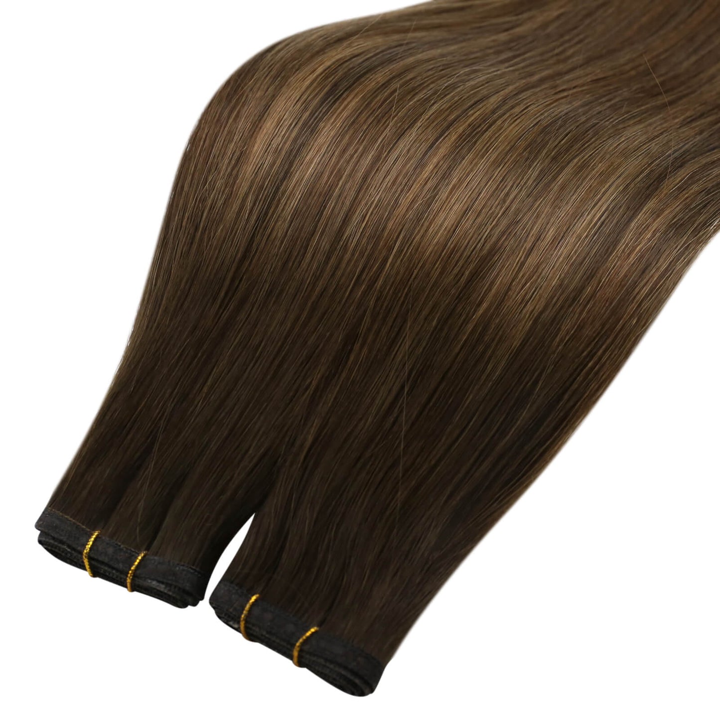 flat silk weft hair extensions for salon #du