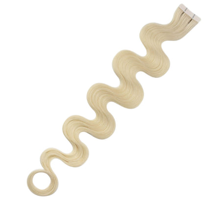 body wave inject tape in hair extensions