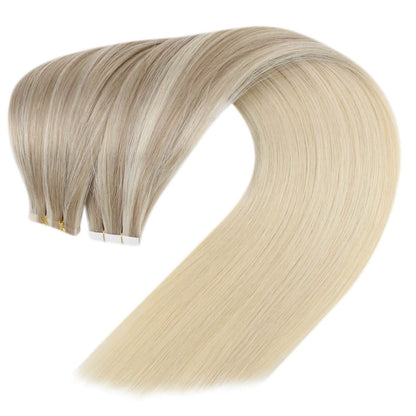 remy hair tape in human hair extensions virgin hair blonde tape in hair extensions