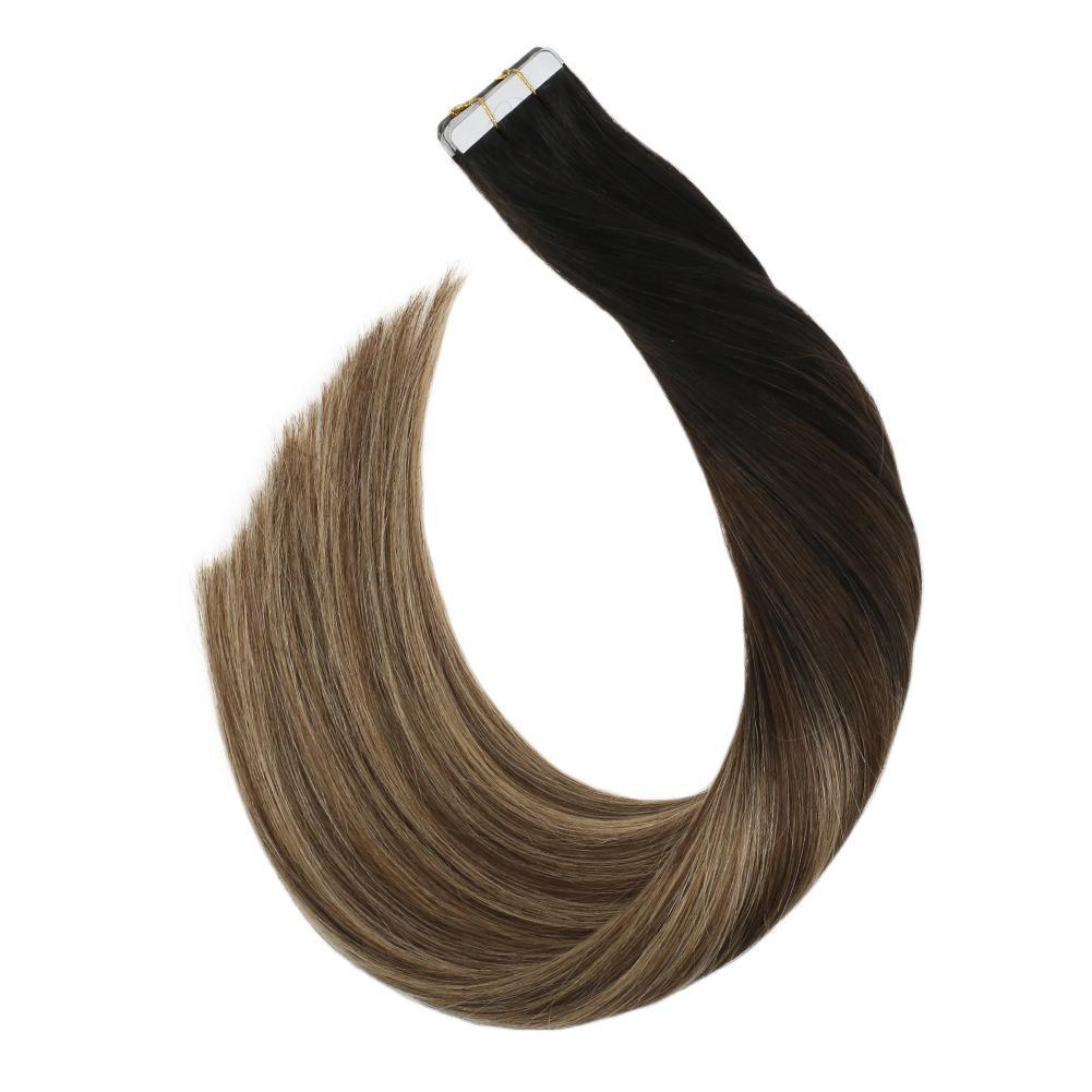 Remy Human Hair Extension Real Thick Hair #1B/6/16 | Ugeat