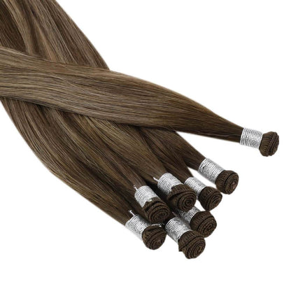 [Virgin+] Balayge Full Cuticle Virgin Hand-tied Hair Real Human Hair Weft #4/27/4