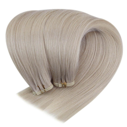 blonde hair extensions flat silk weft hair extensions