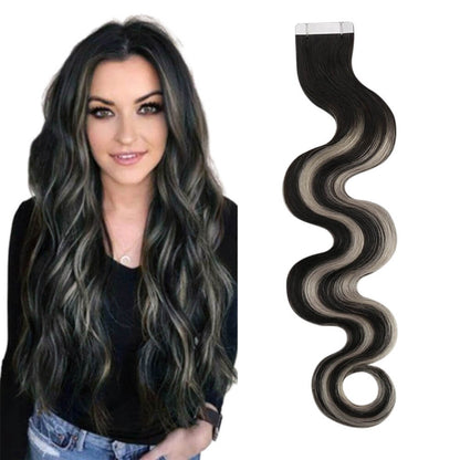 Boay Wave Tape in Hair Extensions 100% Human Hair Professional hair extensions