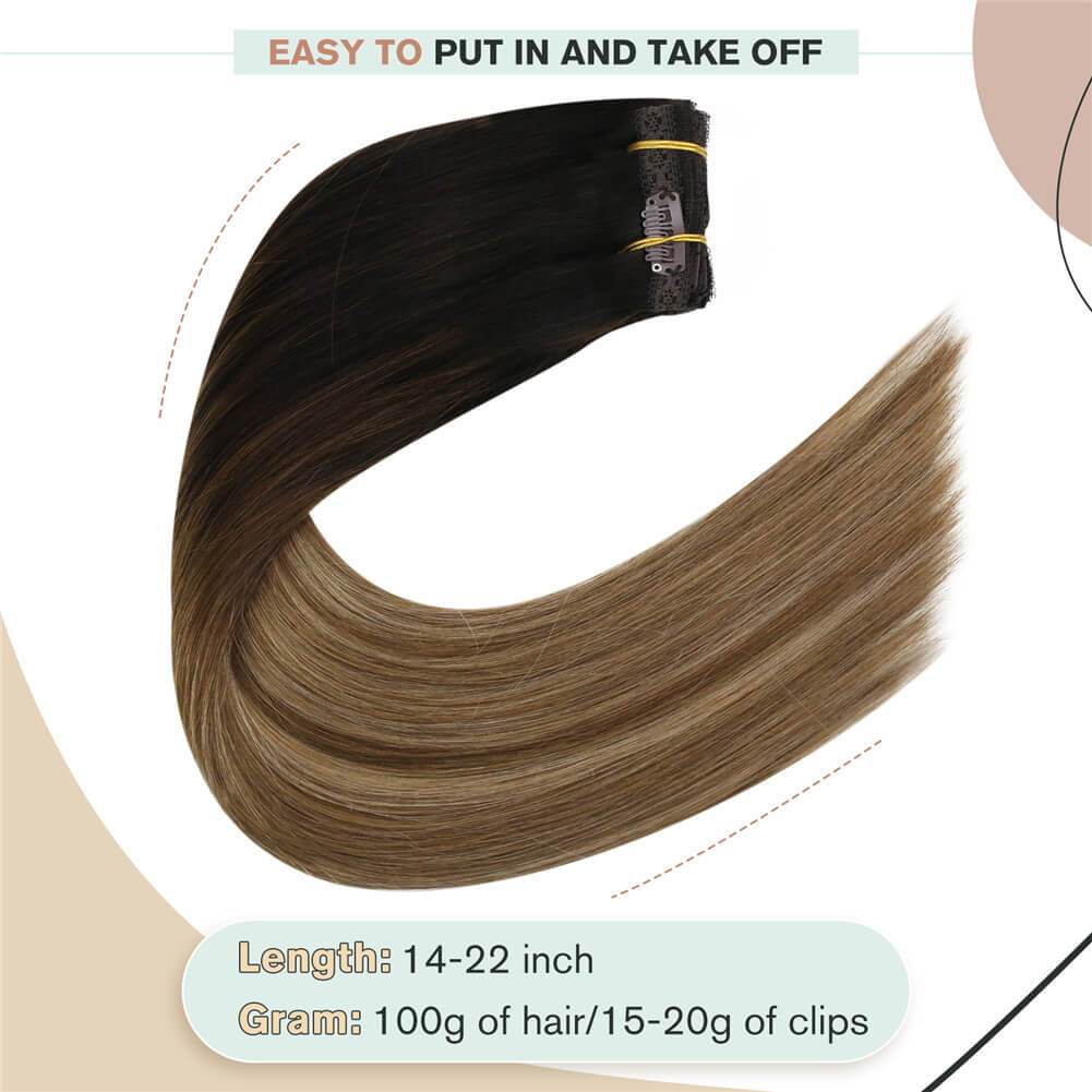 real hair extensions clip in human hair singles