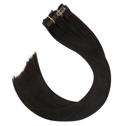 7PCS Clip on Human Hair Extensions for Women
