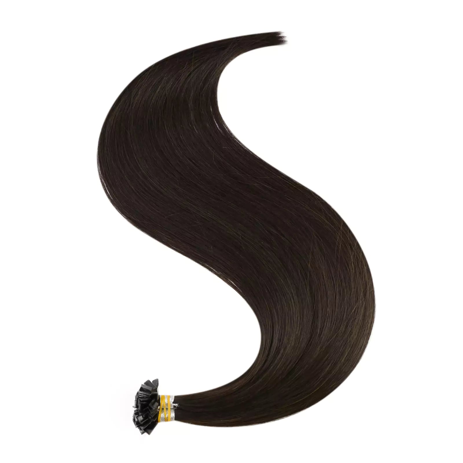Ktip Extensions Fusion Human Hair Darkest Brown For Thinning Hair