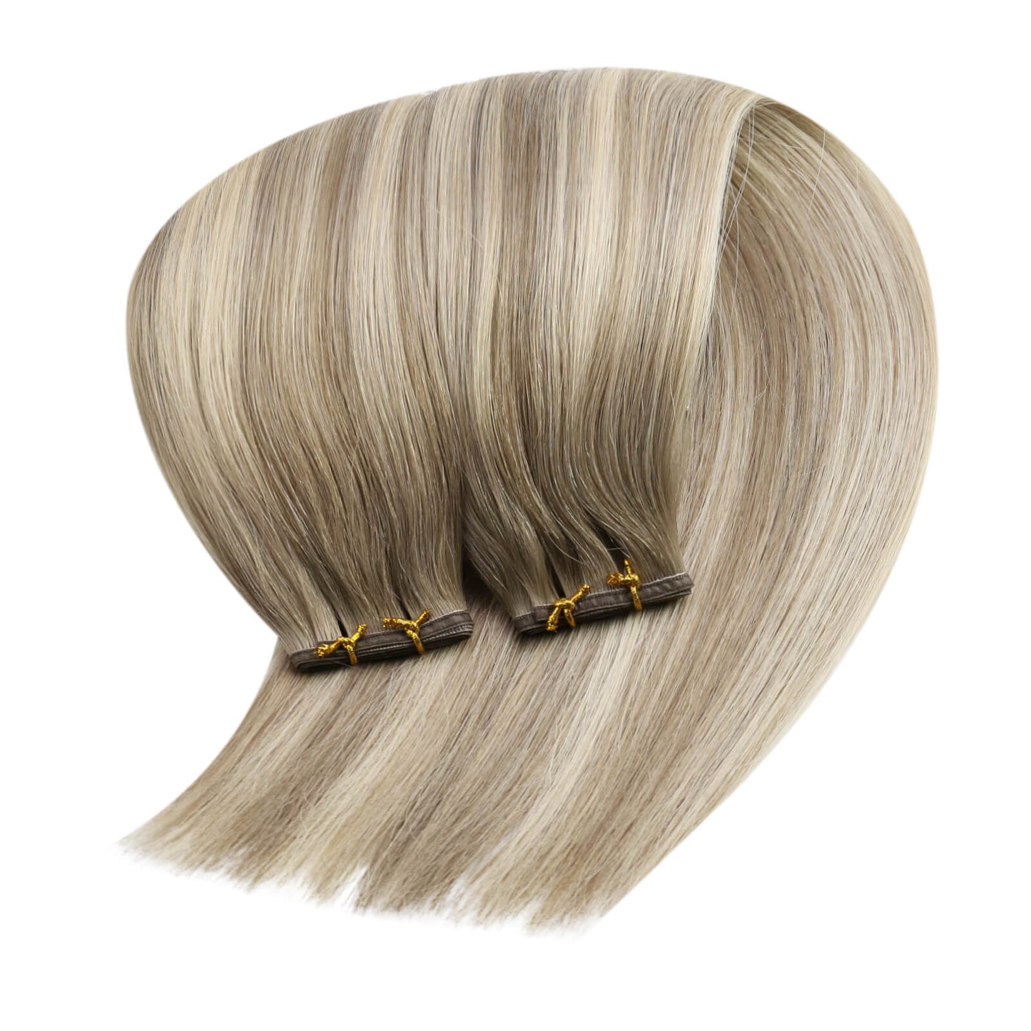 flat silk weft extensions balayage color professional volume wefts
