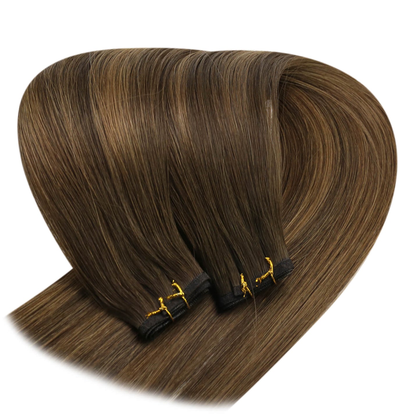 flat track weave invisible weft hair extensions