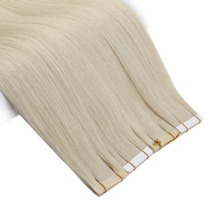 Hand Tied Double Tape Hair Extension Wavy Hair Tape in Hair Extensions