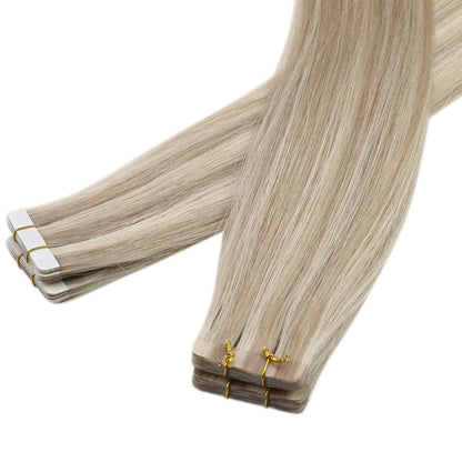 Blonde Virgin Tape in Hair Extensions Professional hair extensions