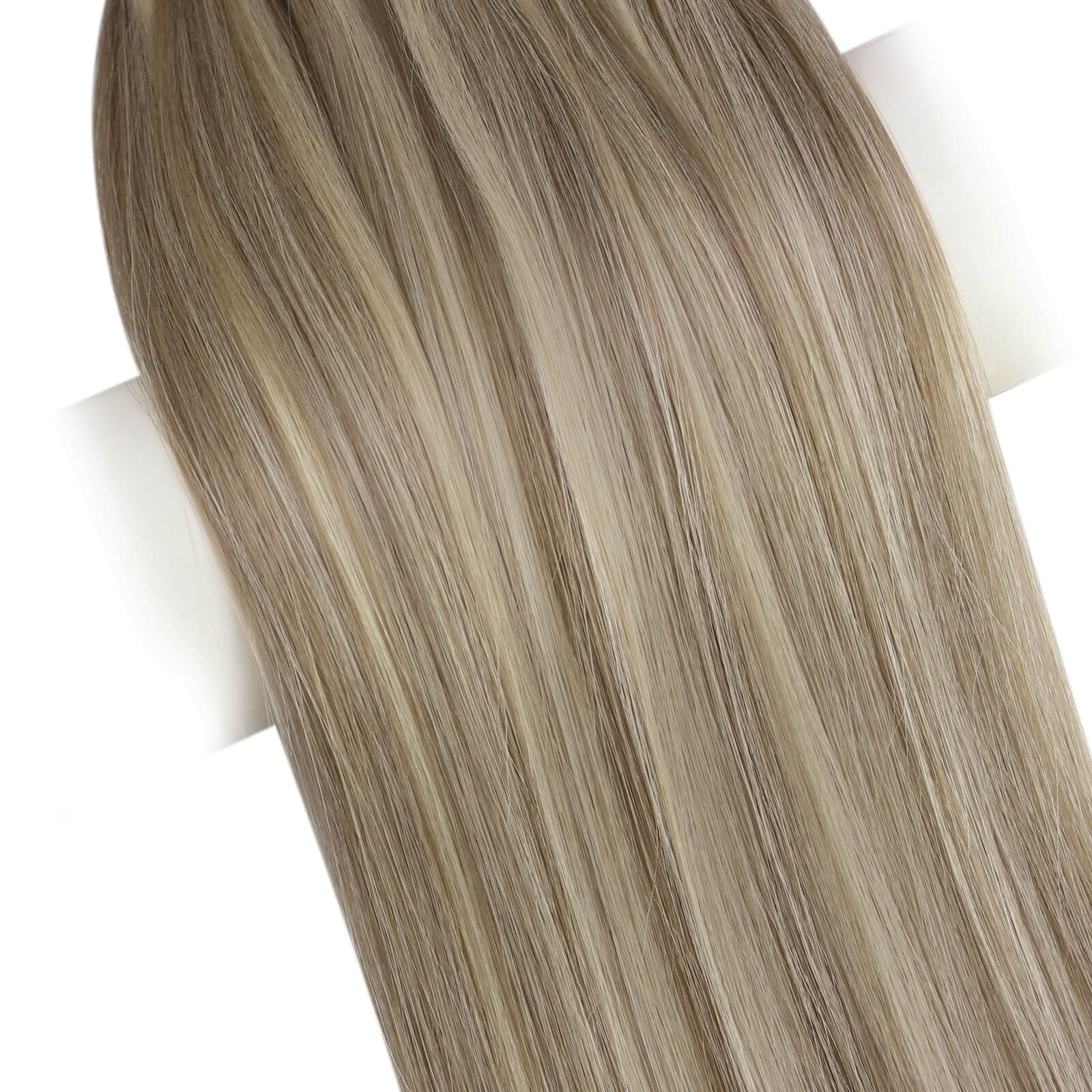 hand tied weft highlight brown with blonde