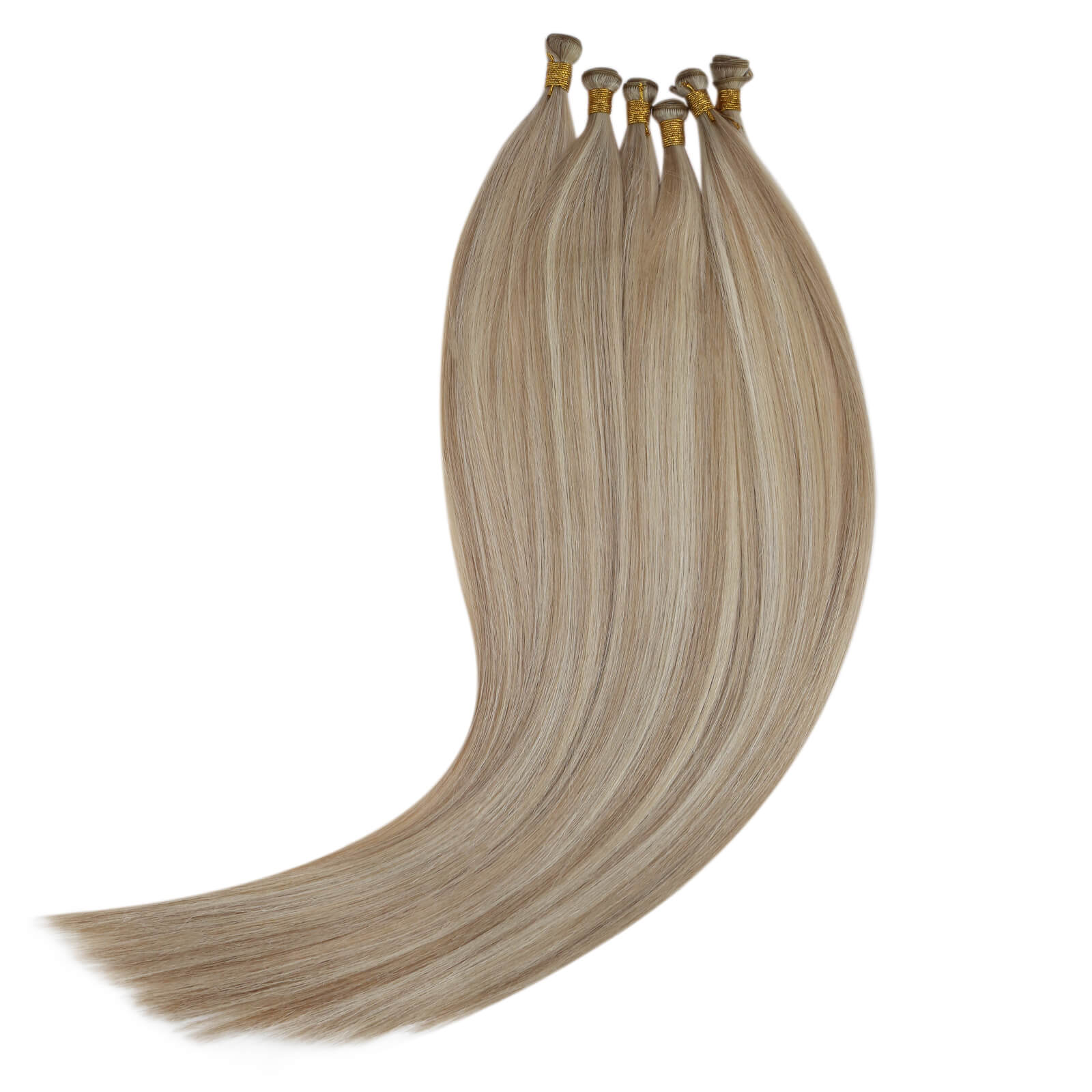 Genius Weft Hair Extensions Ash Blonde #P18/613 best quality weft hair extensions