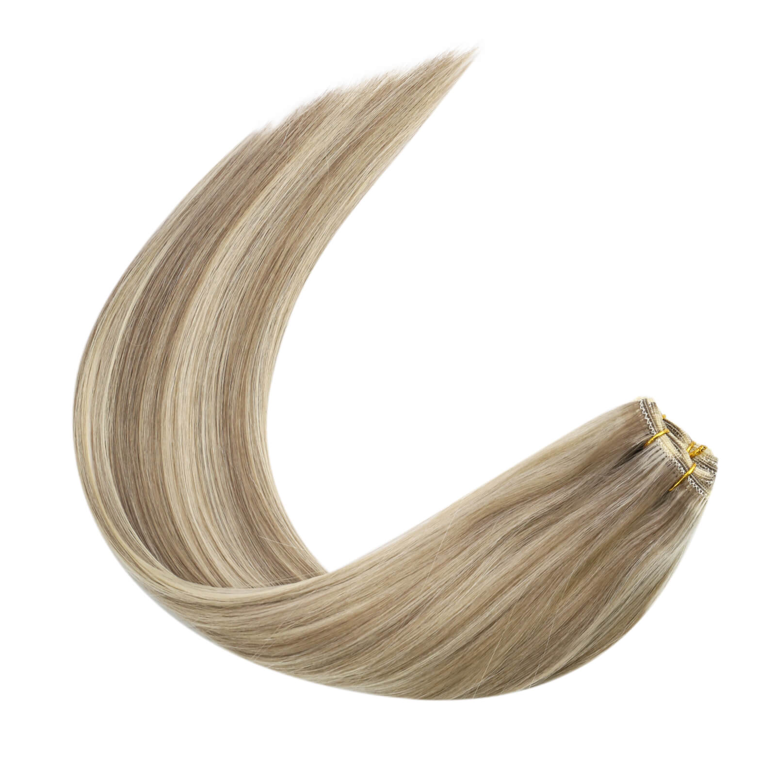 highlighted human hair weft 8P60 salon professional hair extensions