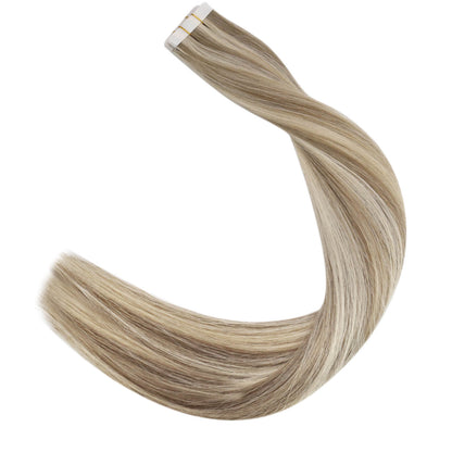 invisible highlight tape in hair extensions for thin hair
