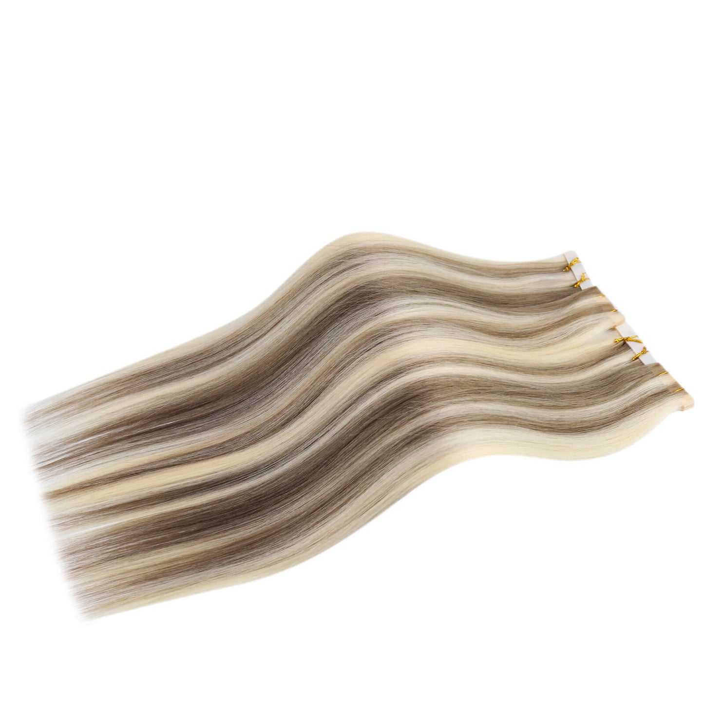 highlight blonde tape in hair extensions single donor hair wholesale