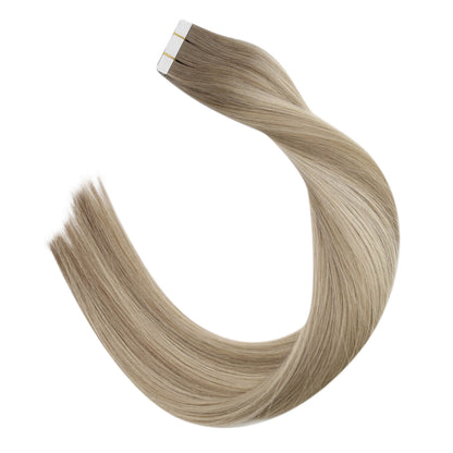 Tape in Extensions Balayage Light Brown to Blonde wholesale skin weft hair extensions