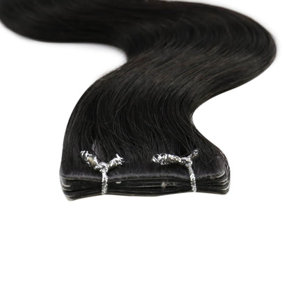 curly extensions tape in virgin cuticle human hair extensions