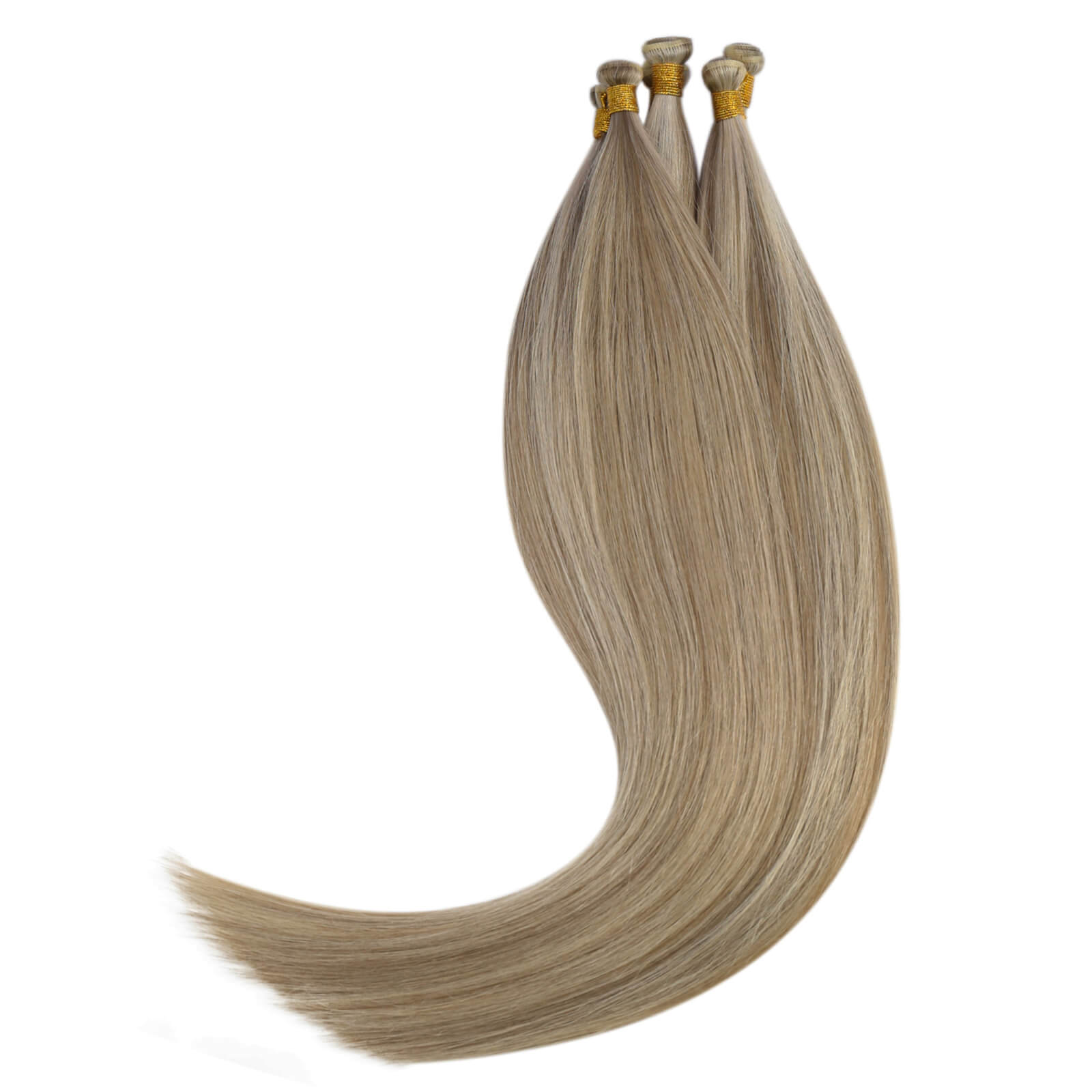 genius weft extensions 100% human hair #8P60 weft hair extensions for thin hair