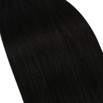 natural black genius weft hair extensions