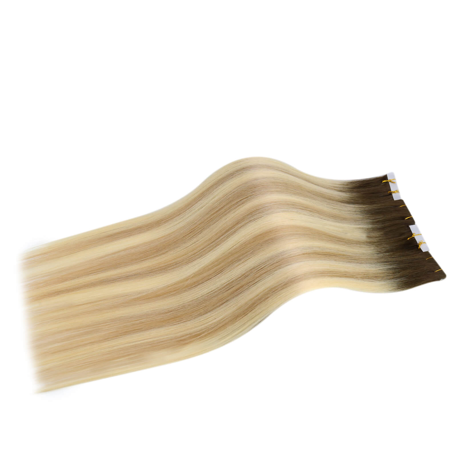 Injection PU Tape in Hair Extensions Balayage Human Hair