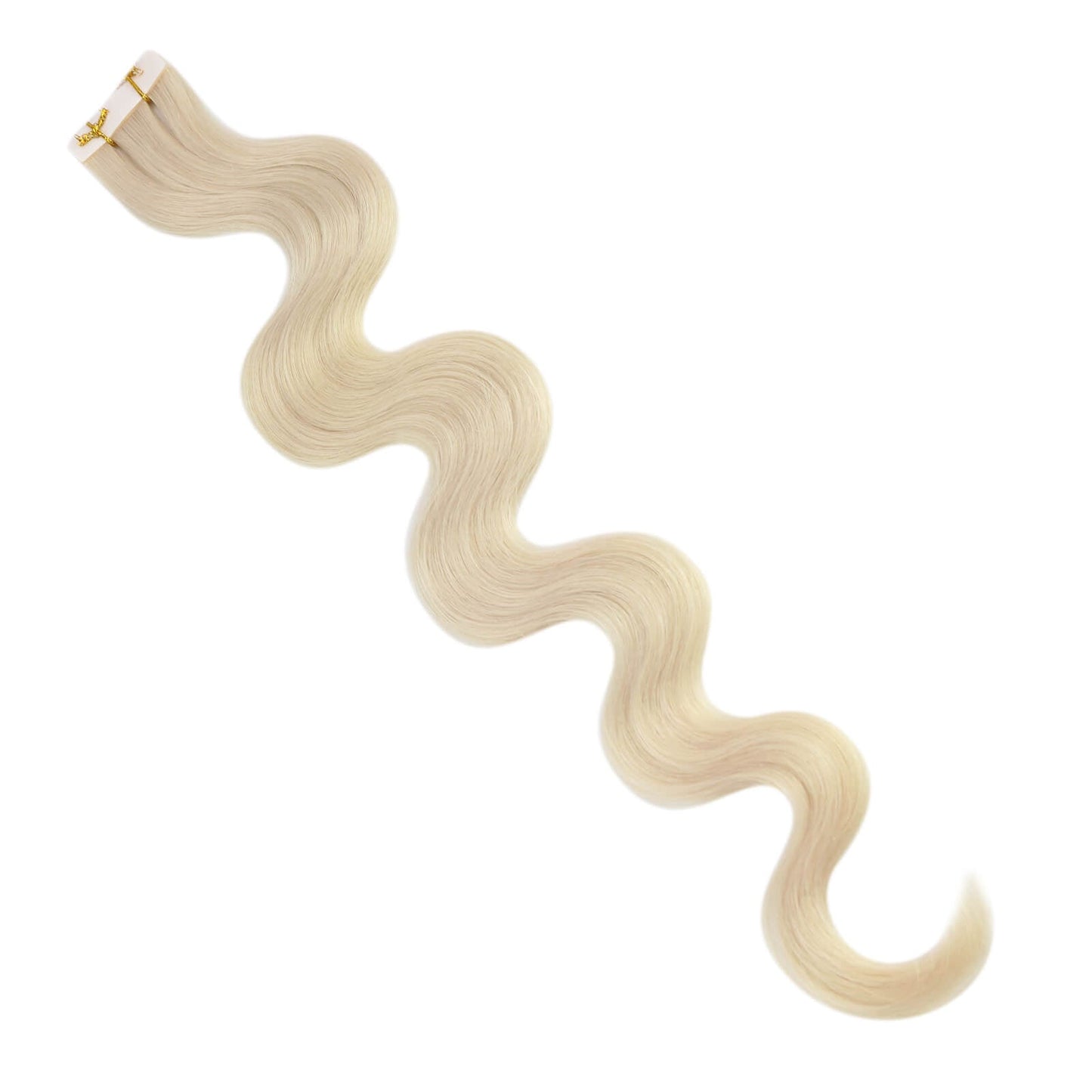 solid blonde inject tape in extensions for salon