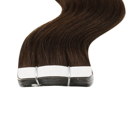 Body Wave Tape in Extensions Dark Brown