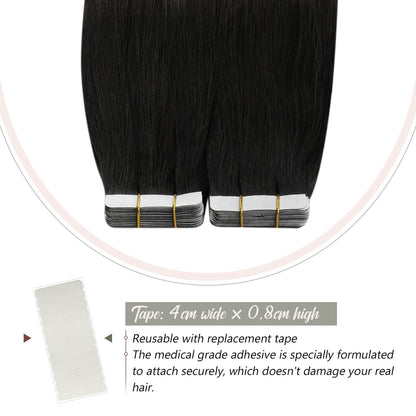 Tape in Human Hair Extensions Remy Hair 18inch