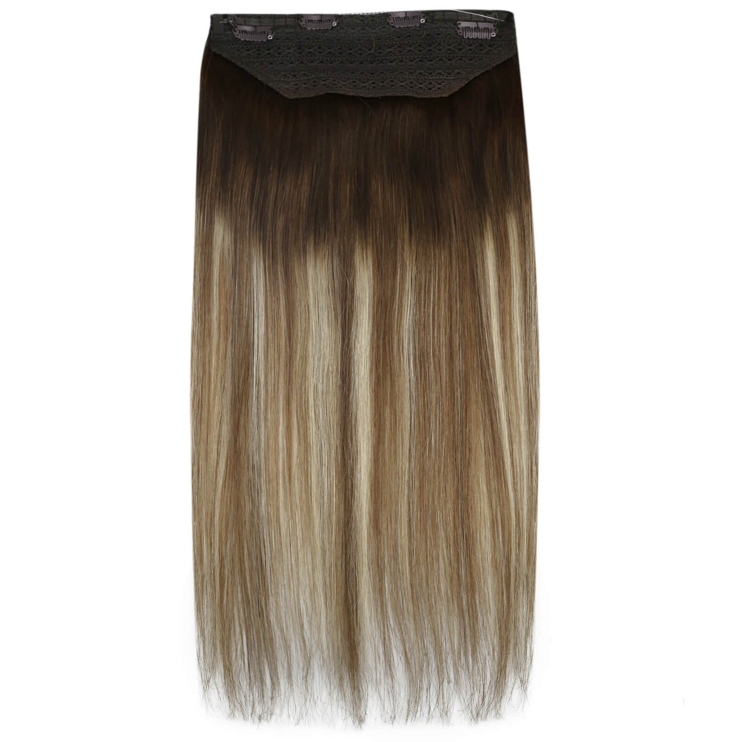 hair extensions flip in human hair medium brown