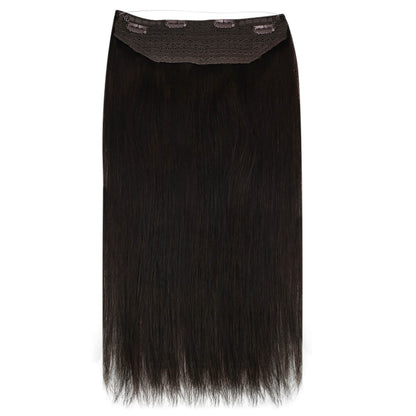 halo extensions dark brown straight