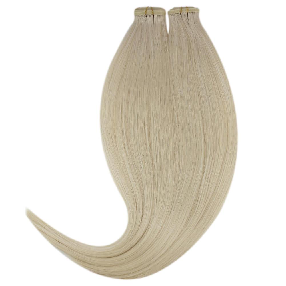 flat silk weft invisible weft hair extensions