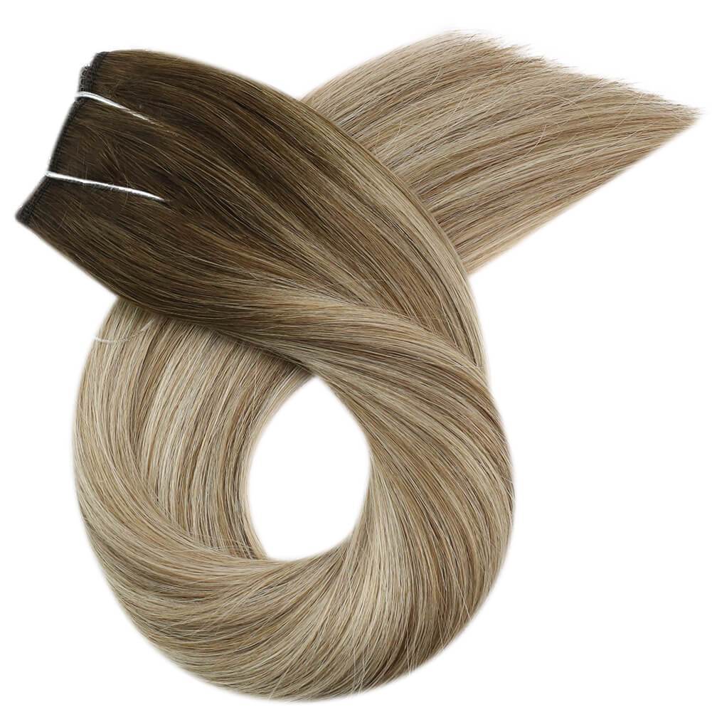 Light Blonde Wire Hair Extension with Clips 100g Human Hair Extension