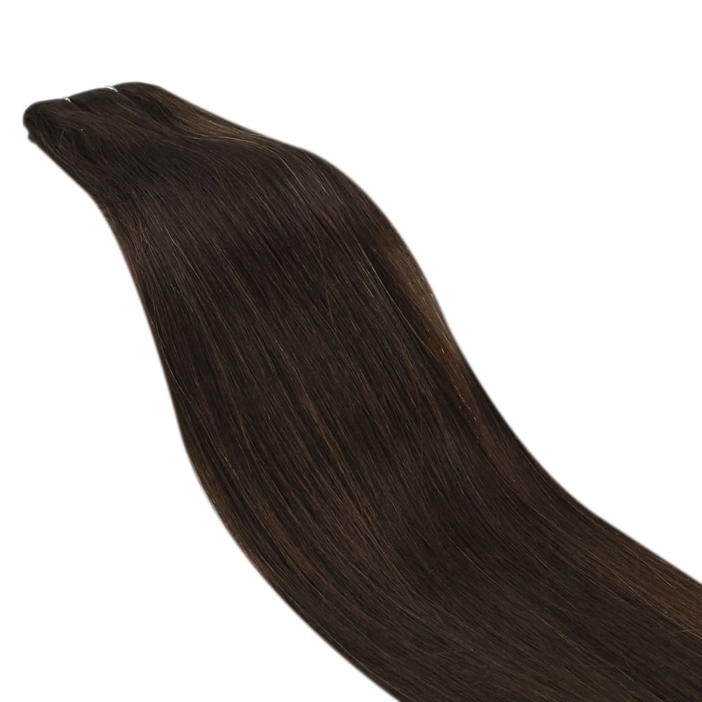 virgin machine weft hair weaves for thin hair