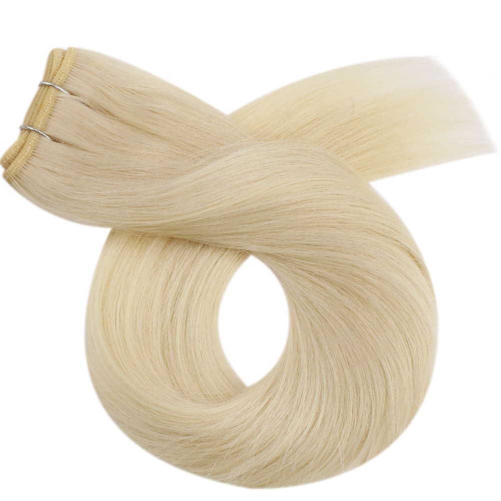 straight hair weave virgin machine weft