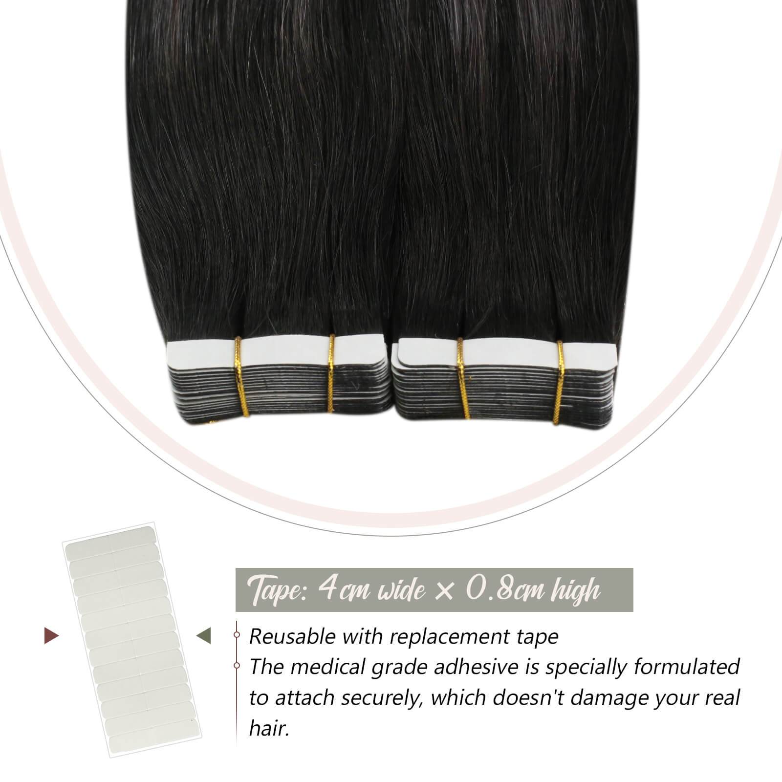 Tape on Hair Extensions Real Human Hair 100% Human Hair