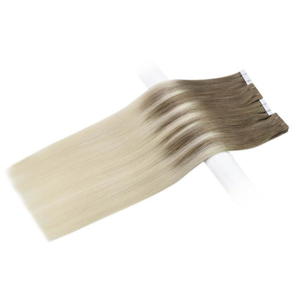 platinum blonde tape in extensions premium virgin hair extensions