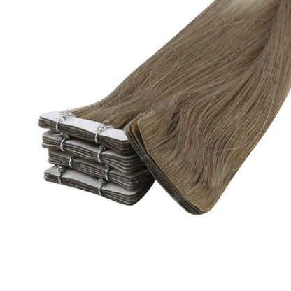 [Virgin+] Seamless Inject Tape in Hair Extensions Virgin Blonde Hair #8/60