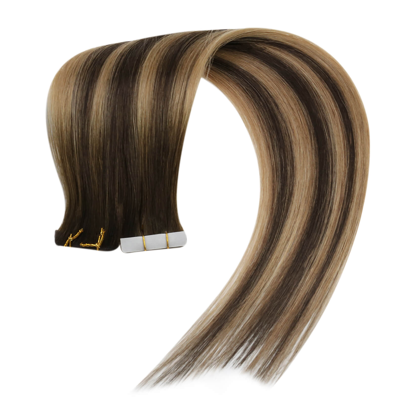balayage brown with blonde tape in extensions tape ins wholesale