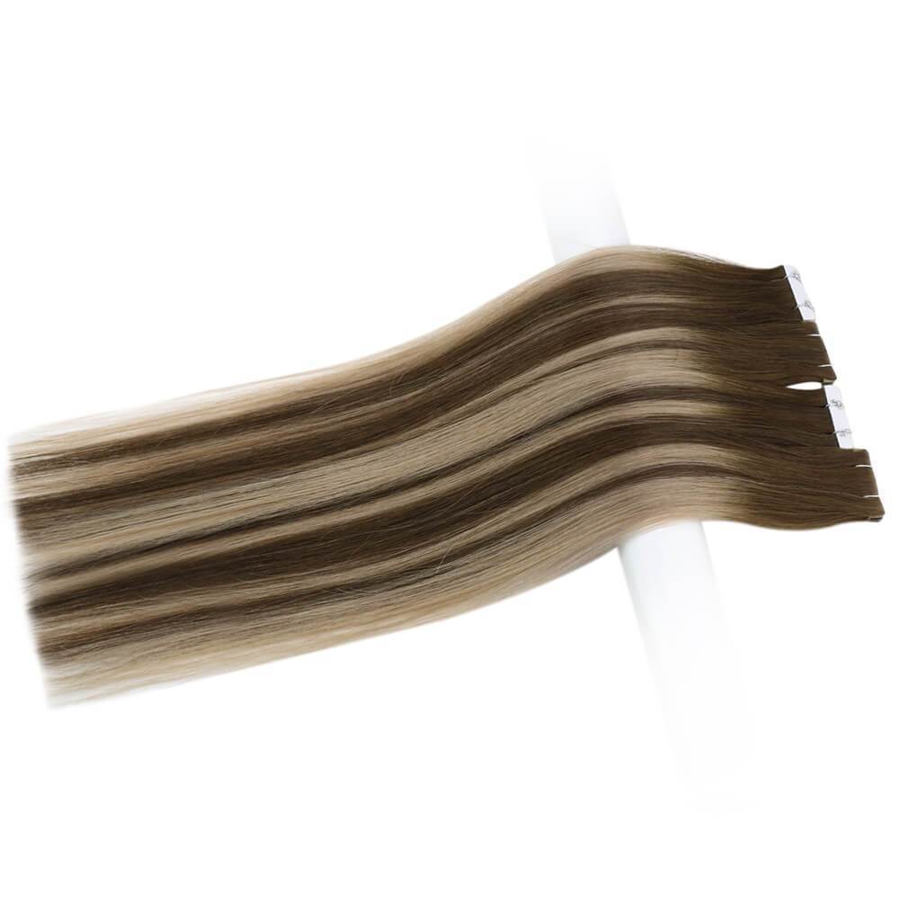 balayage tape in extensions quality virgin hair single donor hair wholesale