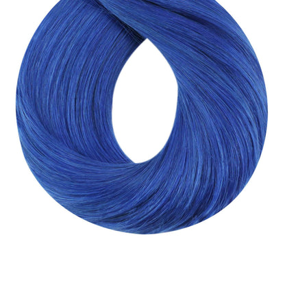 Tape on Hair Extensions Remy Hair Adhensive Hair on Sale Blue