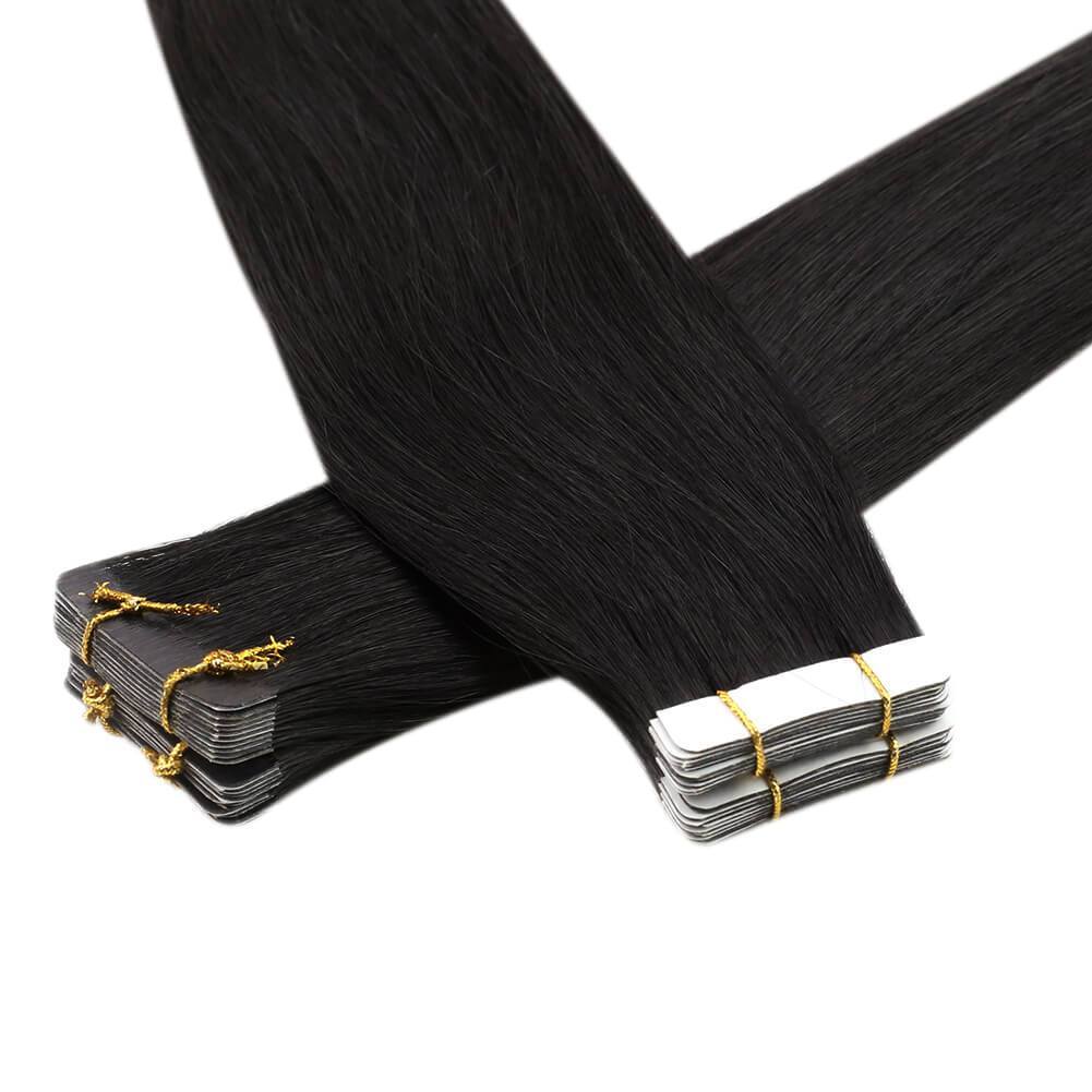 100 human hair extensions tape in 