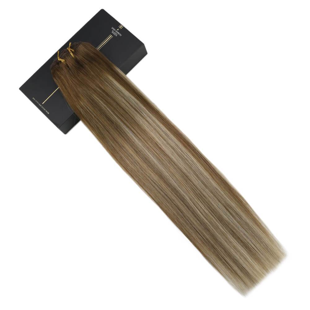 clip on hair extensions human hair