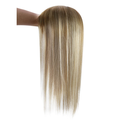 Balayage Hair Extensions Crown Human Hair hair toppers for women's thinning hair