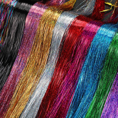 Ugeat Shiny Colorful Hair Tinsel strands