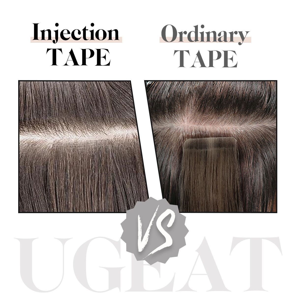 injection tape in extensions real human hair