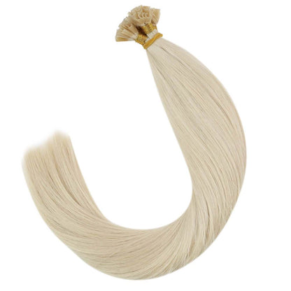 Virgin+ Human Hair U-tip Fusion Best Extensions Pure Blonde #1000