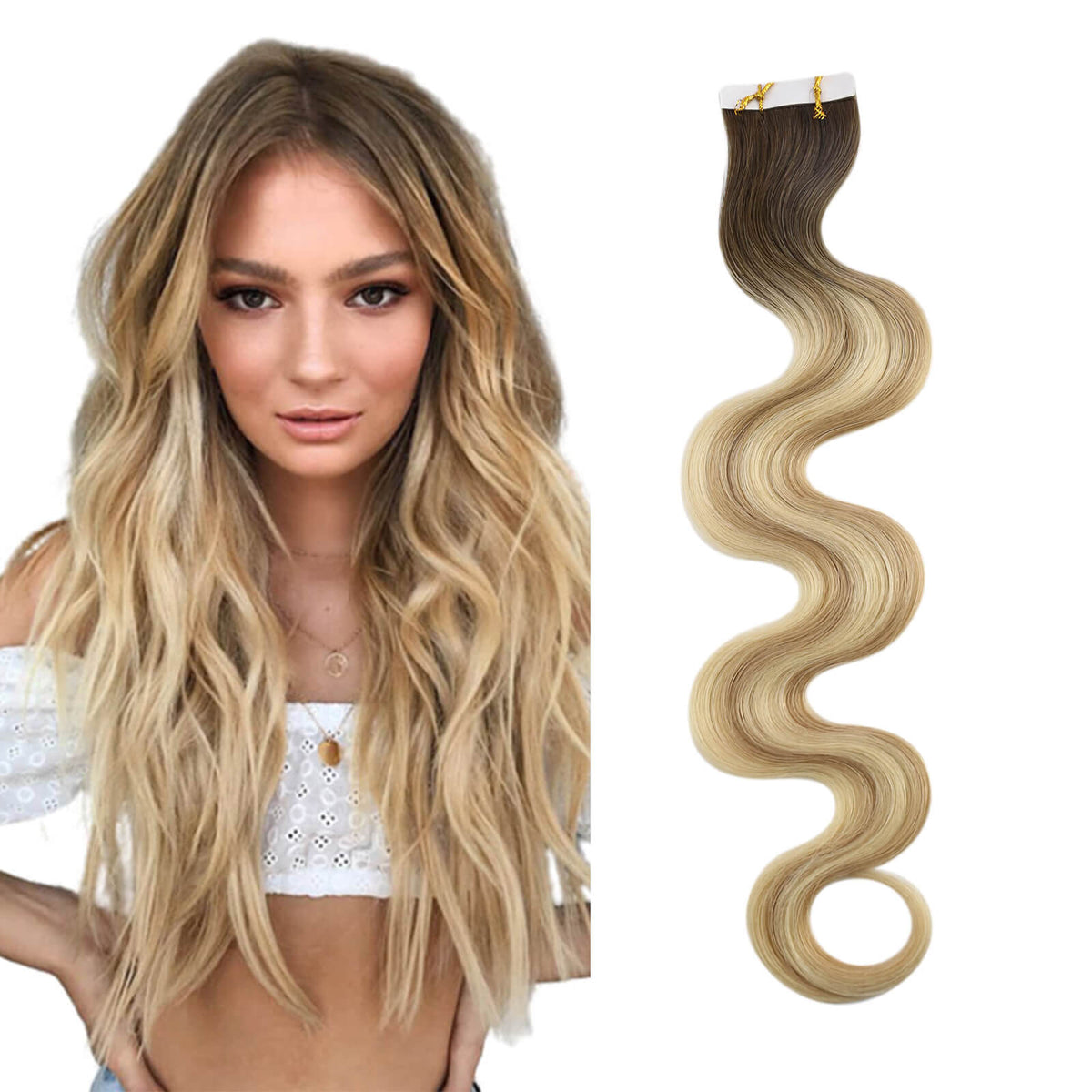Virgin Human Hair Tape Extensions 22 Inch 50g Seamless Injected Tape Doreen Machine Remy Ginger Tape In Human Hair Extensions 16  main image 2