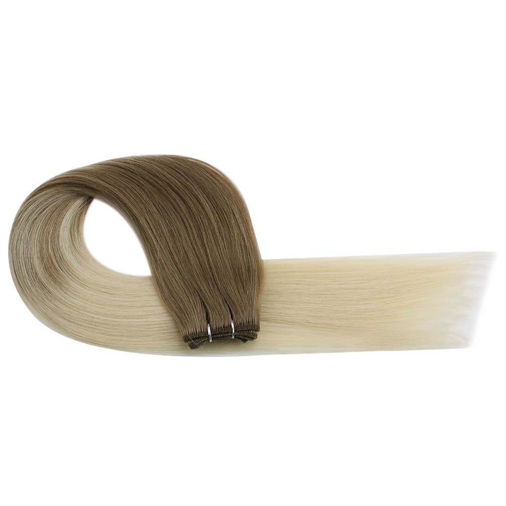 machine weft virgin human hair balayage color hair extensions vendors wholesale