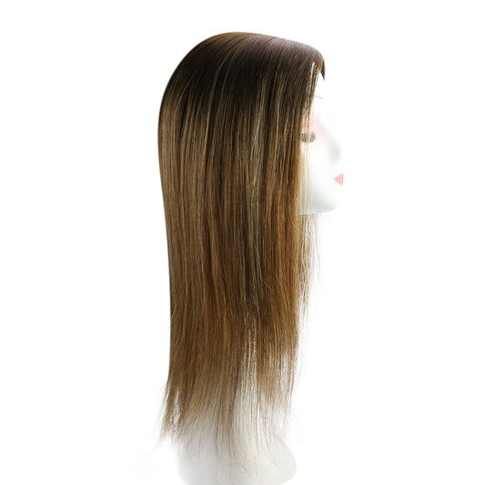 virgin hair toppers for women with thinning hair side part brown